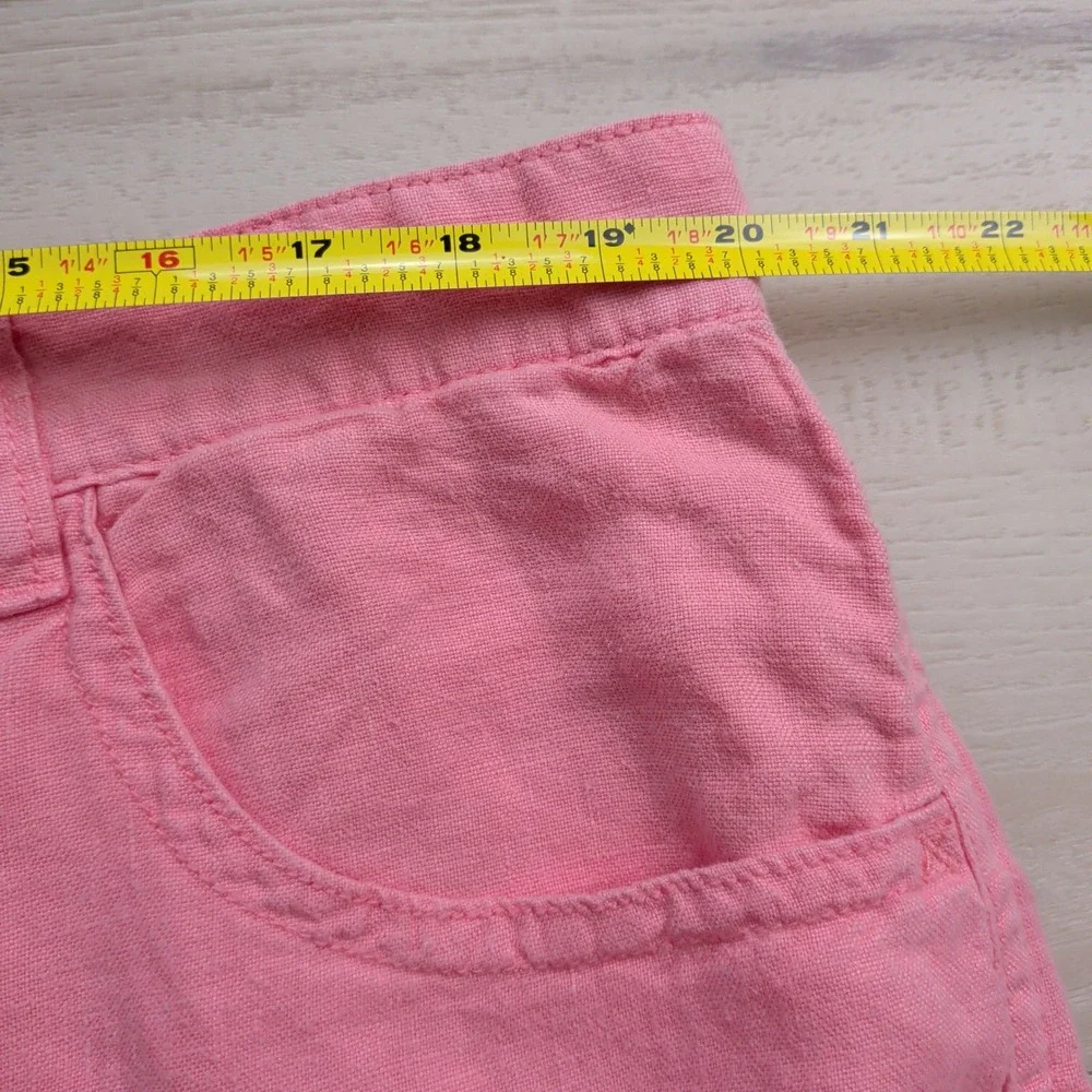 NEW The Territory Ahead 100% Linen Straight Leg Pants Mens 40x34 Pink T3020